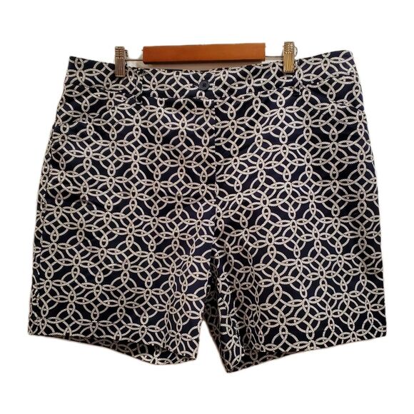Talbots Weekend Twill 7" Short Womens Size 16 Simply Flattering Blue Rope NWT - Picture 1 of 8